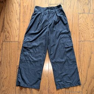 Never worn! Gray, BP XS, parachute/cargo, wide legged pants- so cute!